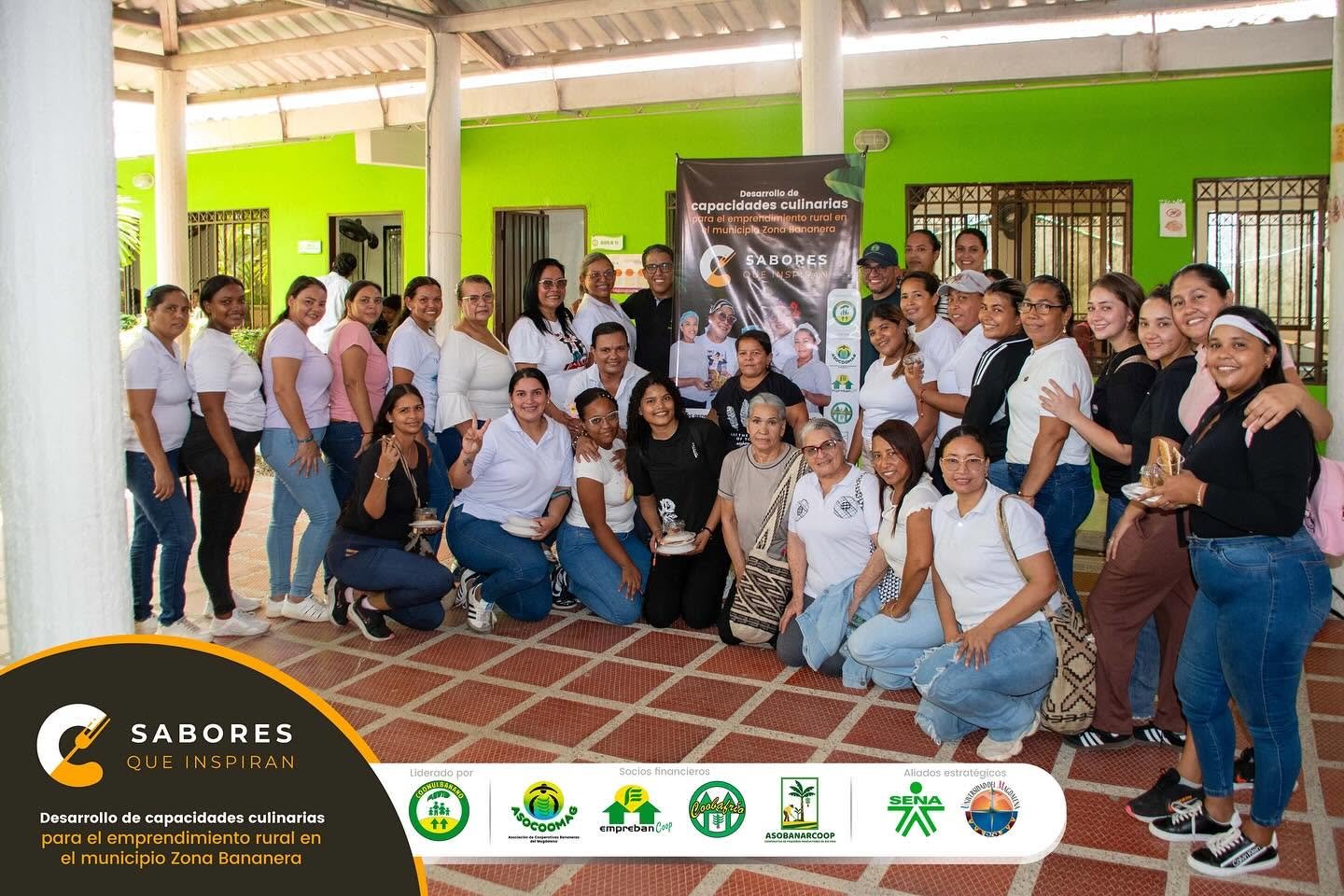 Entre aromas, sabores y sueños, más de 30 mujeres rurales de la Zona Bananera nos demuestran que el talento florece cuando se une con la formación y el propósito.